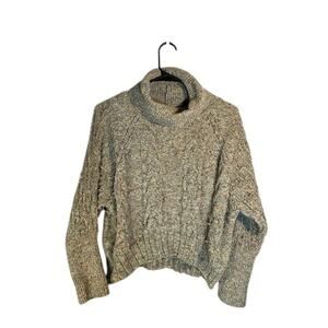 Moon & Madison Sage Green Long Sleeve Cowl Neck Thick Sweater Women Sz XS